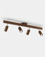 4 spotlights / Dark Wood