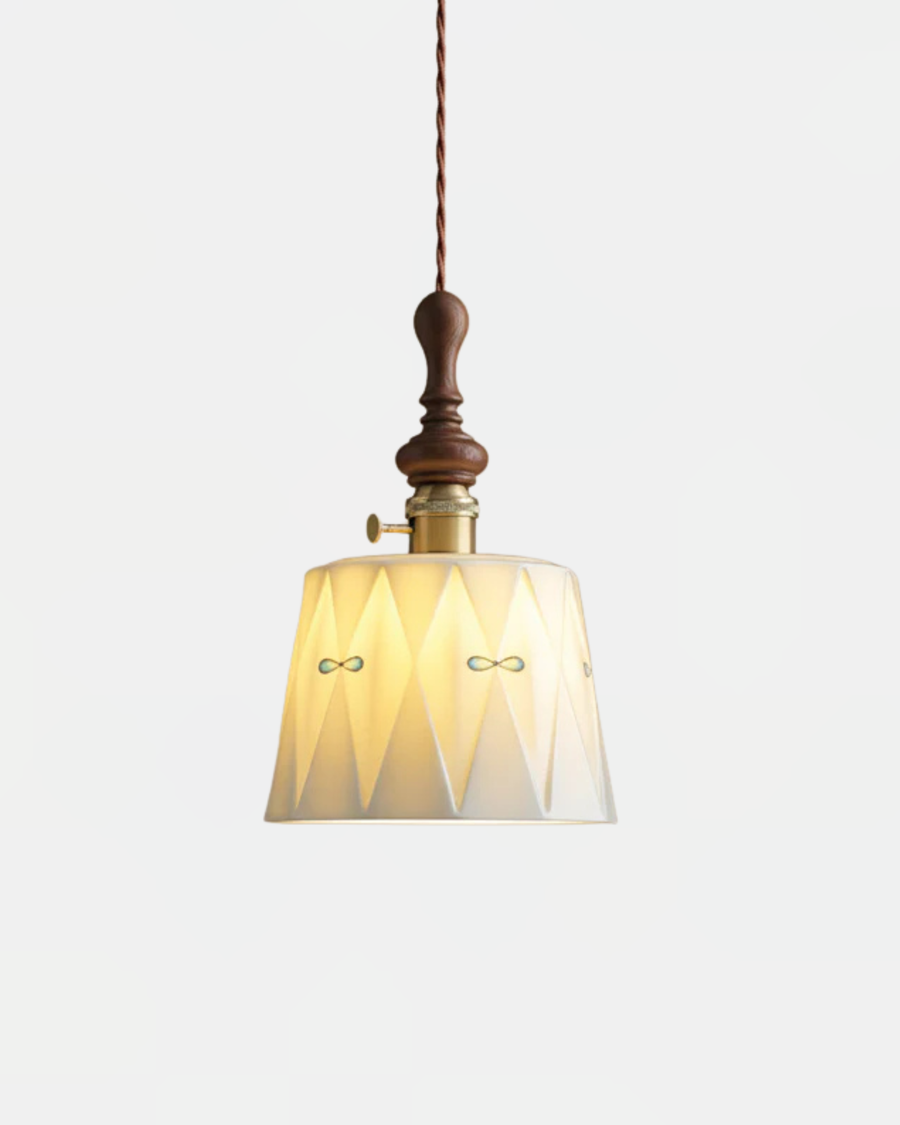 Suspension Umumam – porcelaine et bois – Lumsky