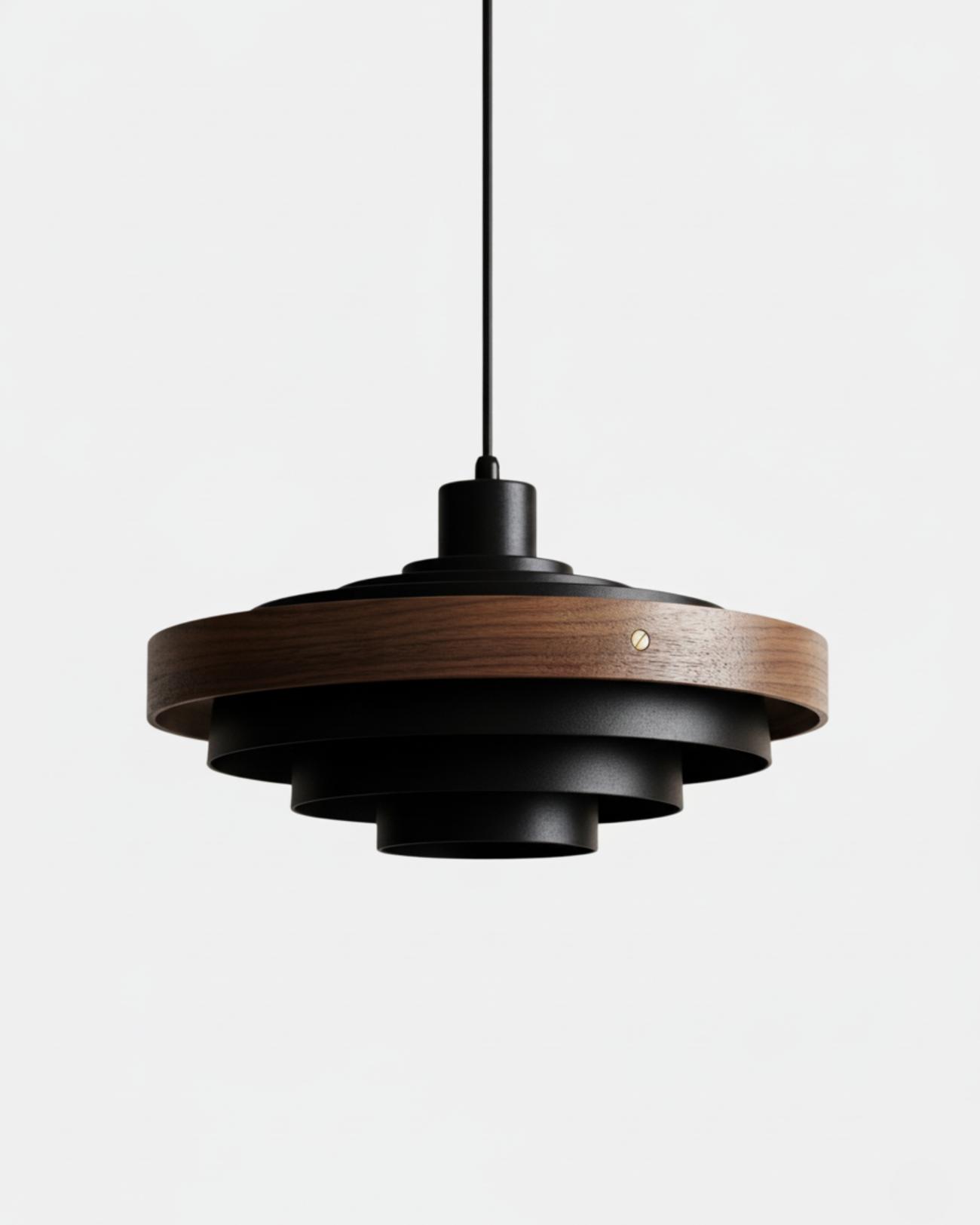 Suspension Nola – métal & bois – Lumsky