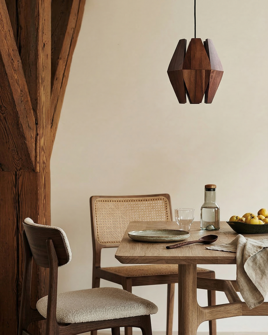 Suspension Ucaro – bois naturel – Lumsky