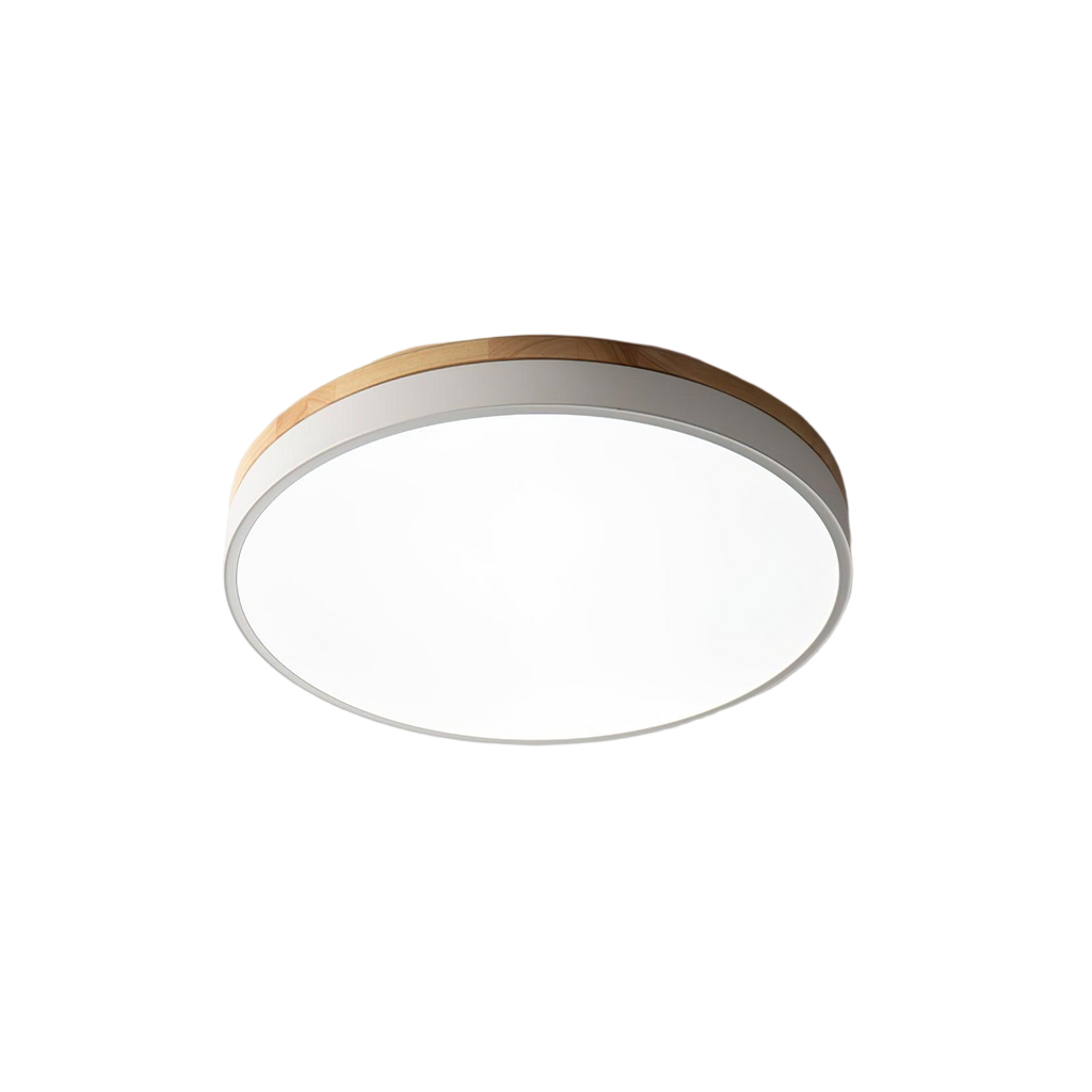 Prysm21 | Plafonnier LED avec Finition en Bois pour Ambiance Chaleureuse 1