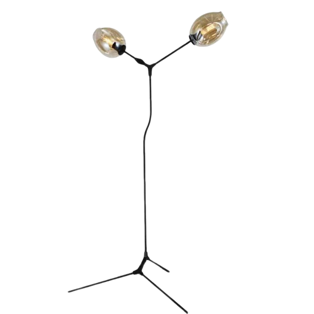 Lampadaire Nera – abat-jour verre – Lumsky