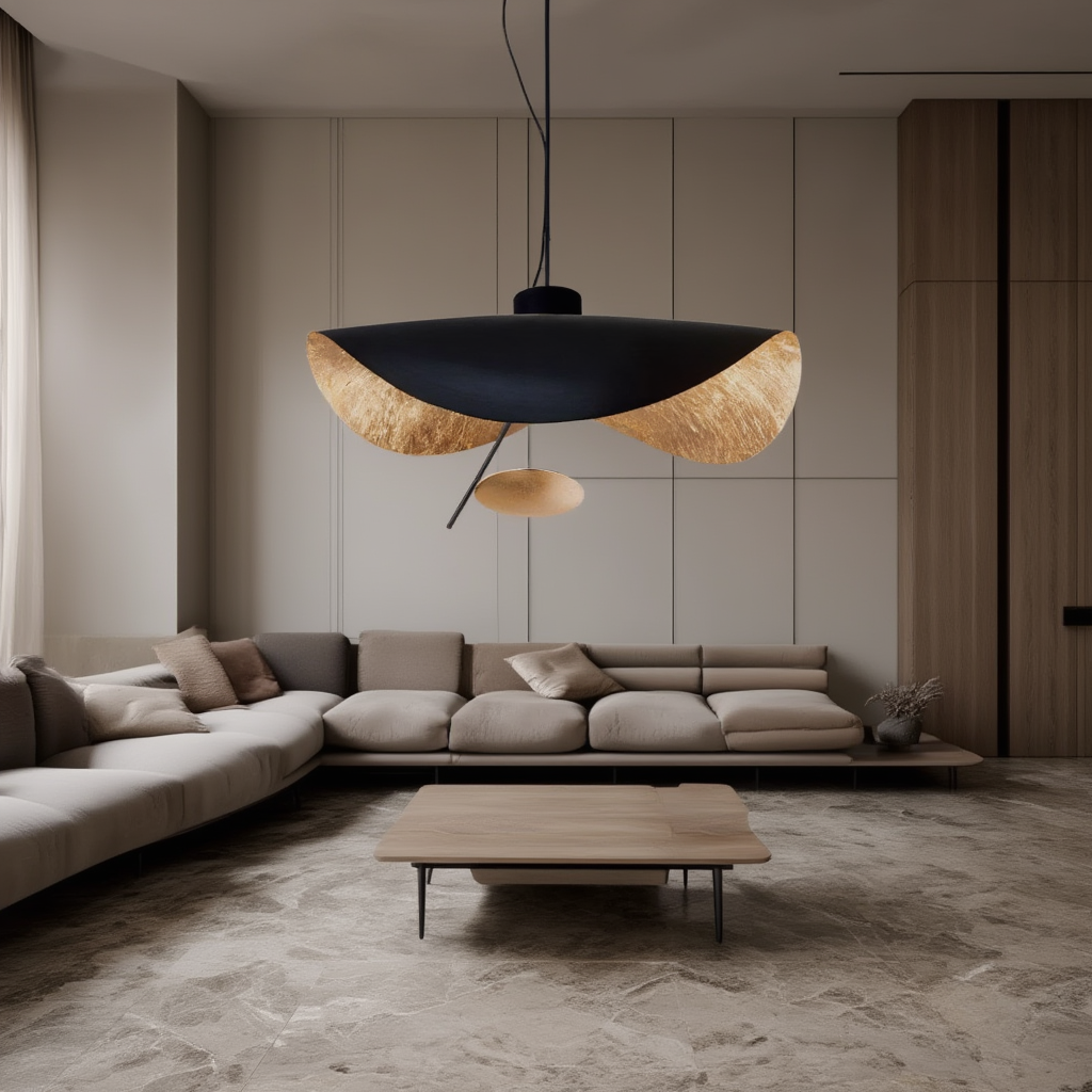 Prysm29 | Plafonnier LED Minimaliste avec Finition Premium | Éclairage Doux pour Ambiance Chaleureuse 2