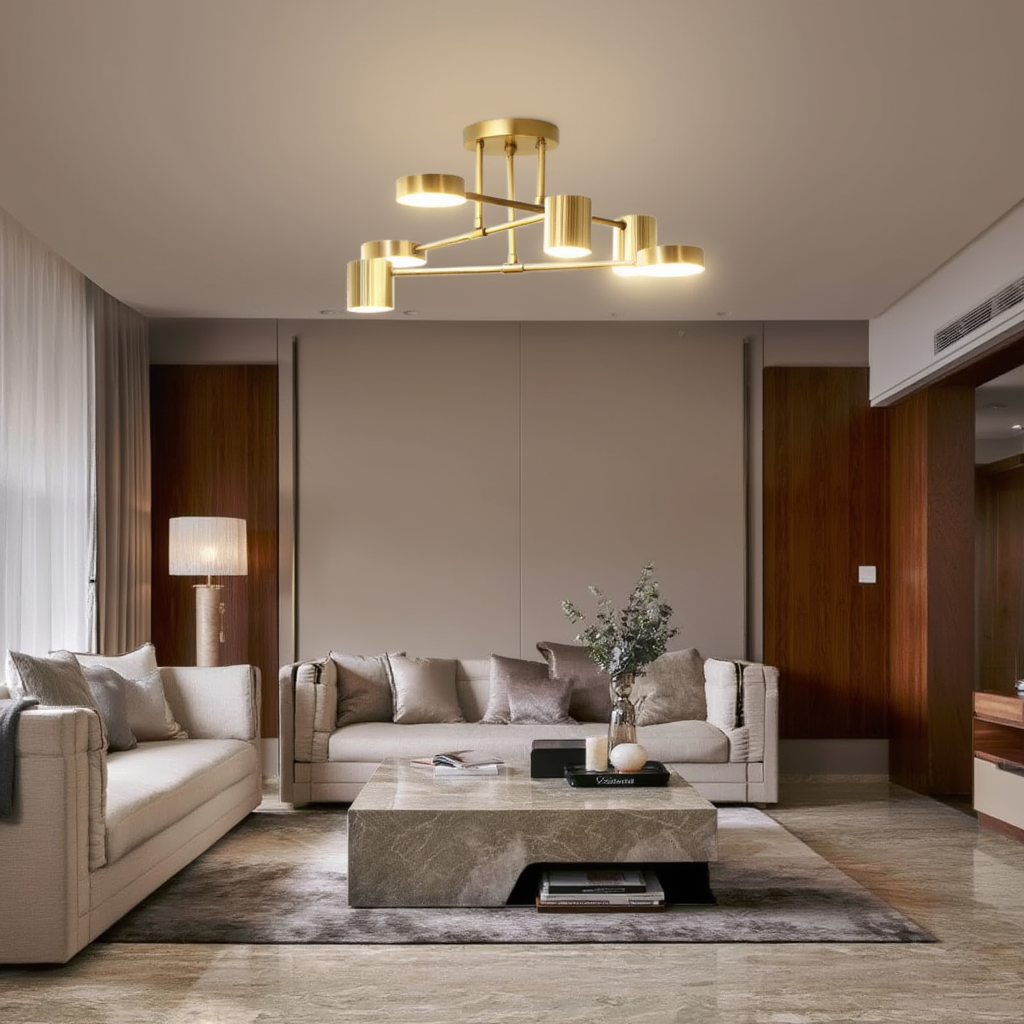 Prysm27 | Plafonnier LED avec Finition Élégante | Éclairage Ambiant pour Intérieur et Extérieur 2