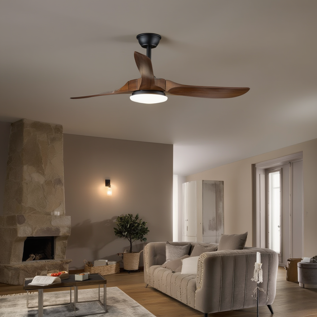 Ventilateur Plafond Silencieux avec Éclairage LED Intégré | Ambiance Élégante pour Intérieur Moderne 2