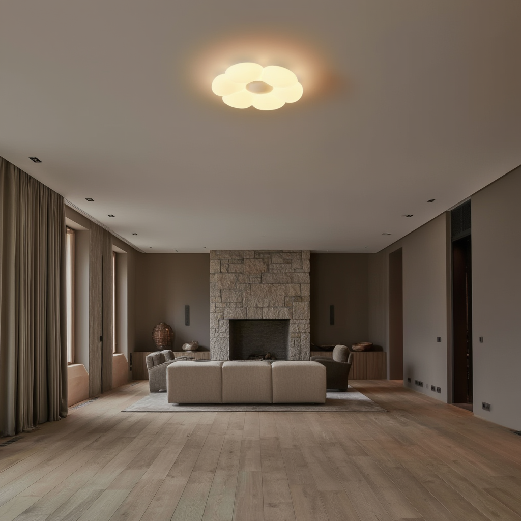 Prysm17 | Plafonnier LED avec Finition Mat et Lumière Douce | Éclairage Élégant pour Ambiance Chaleureuse 2