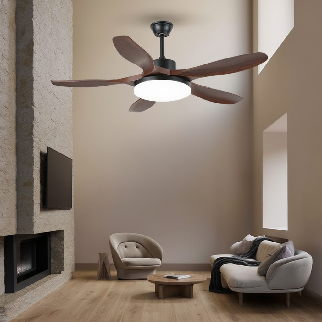 Ventilateur Plafond avec Éclairage LED | Design Épuré pour Ambiance Chaleureuse 2