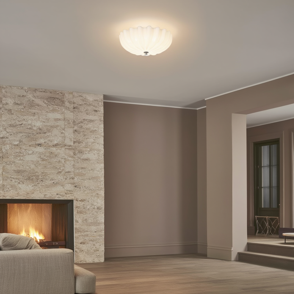 Prysm14 | Plafonnier LED Minimaliste avec Finition Premium | Éclairage Doux pour Ambiance Chaleureuse 2