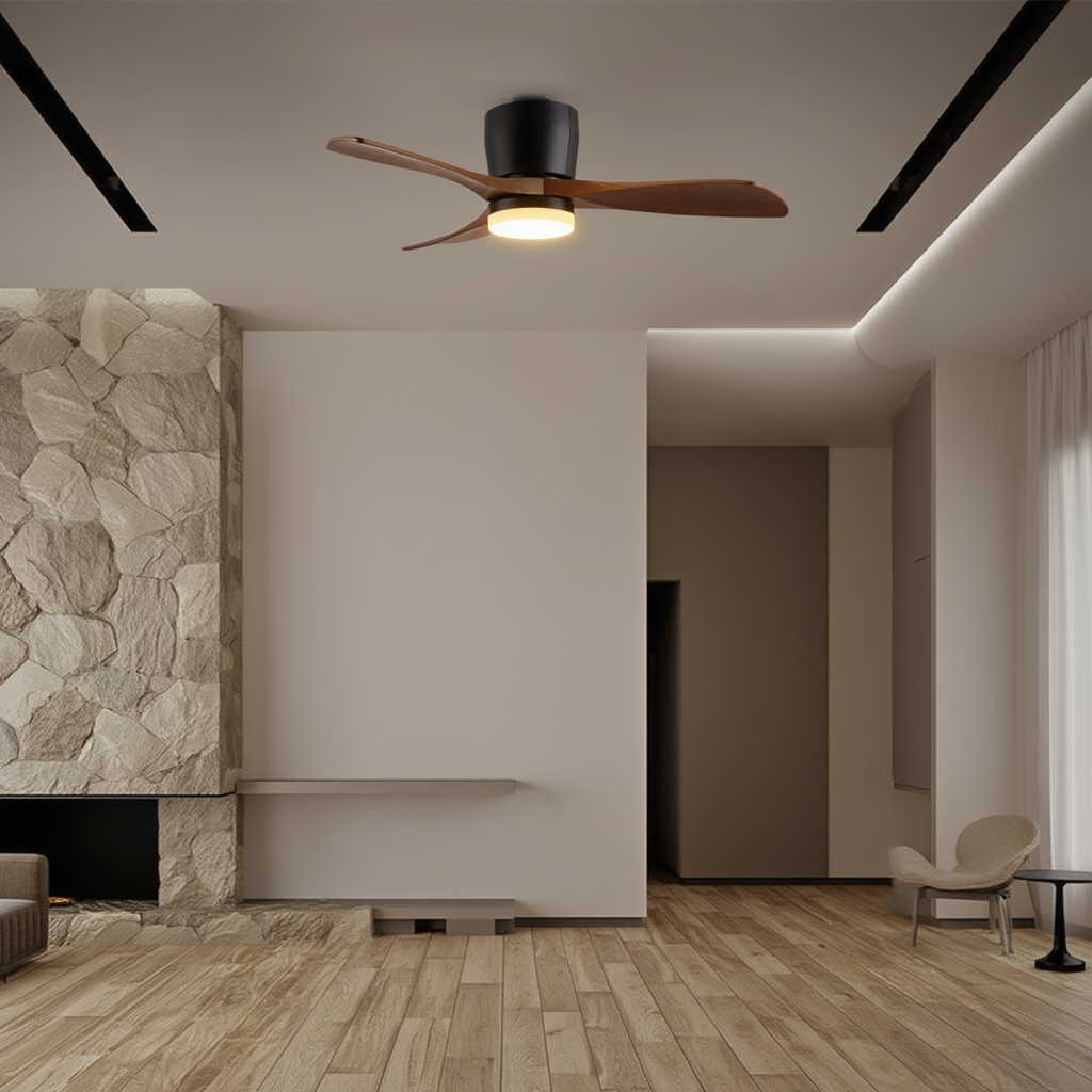 Ventilateur Plafond Silencieux avec Éclairage LED | Ambiance Chaleureuse pour Confort Optimal 2