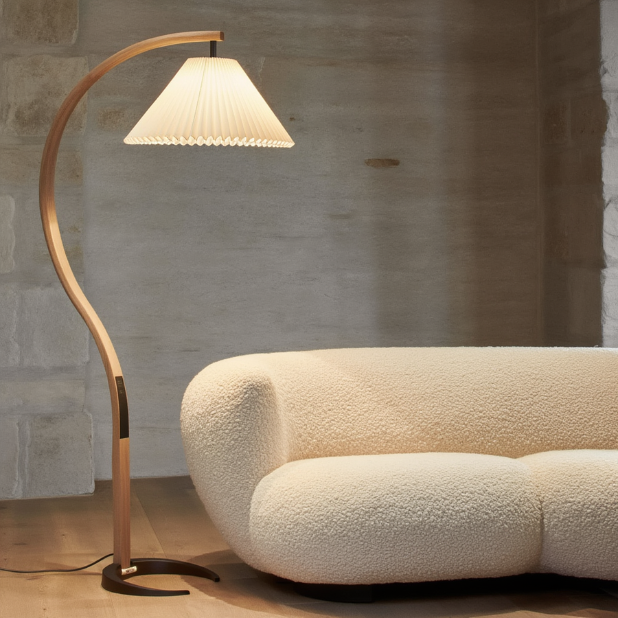 Lampadaire Runa – LED, épure chaleureuse – Lumsky