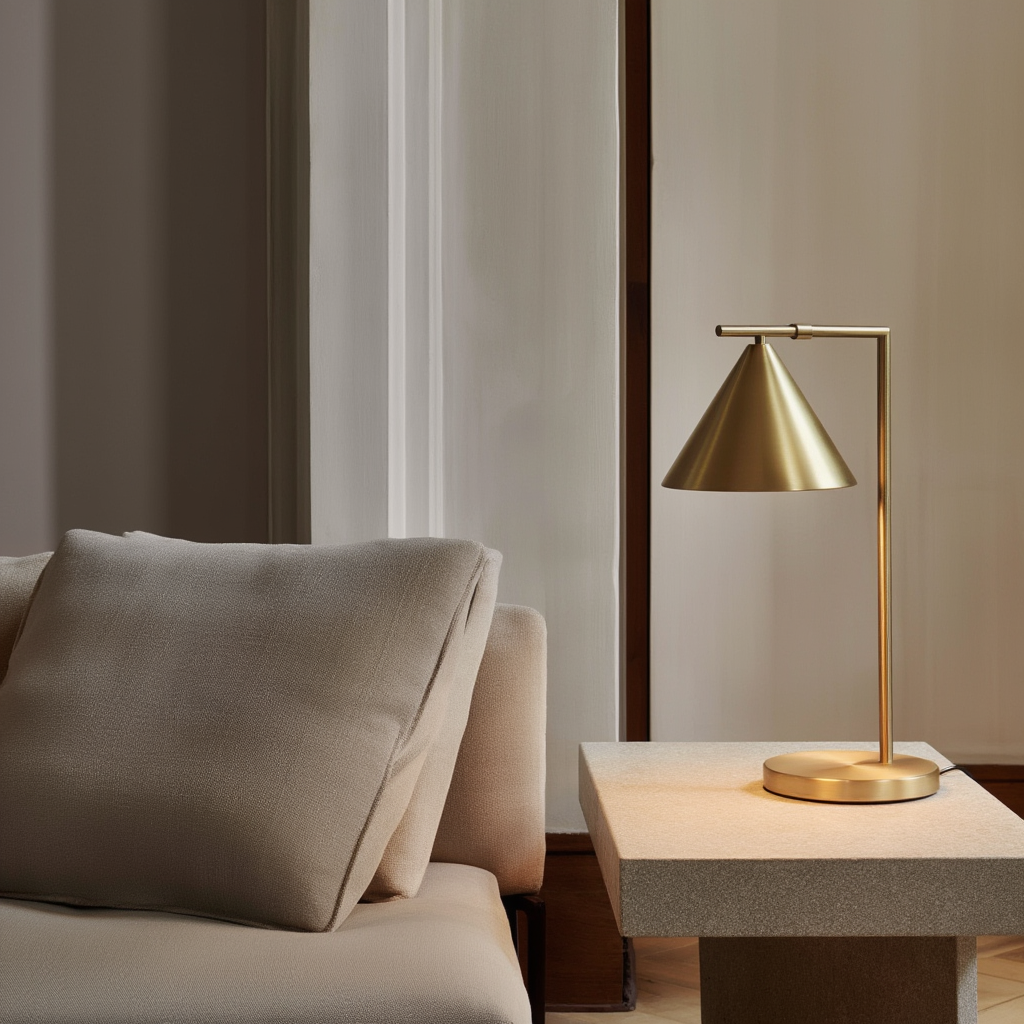 Lunara | Lampe de Table Architecturale avec Finition Soignée | Éclairage Ambiant pour Intérieur Contemporain 2