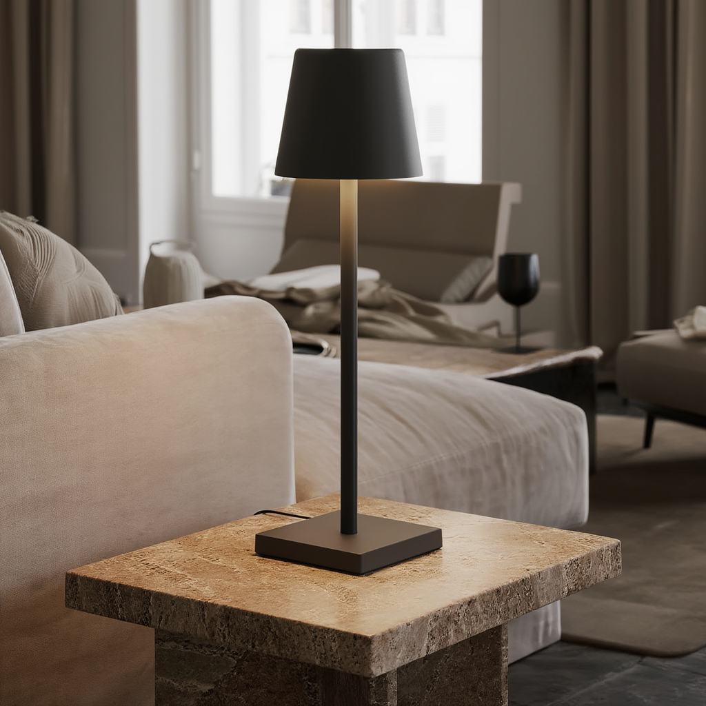 Lyris | Lampe de Table en Aluminium avec Finition Soignée | Éclairage Ambiant pour Intérieur Contemporain 2