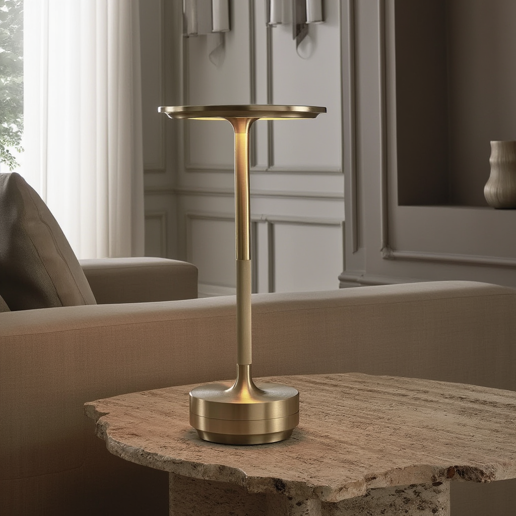 Lunetia | Lampe de Table en Aluminium avec Finition Soignée | Éclairage Ambiance pour Intérieur Contemporain 2