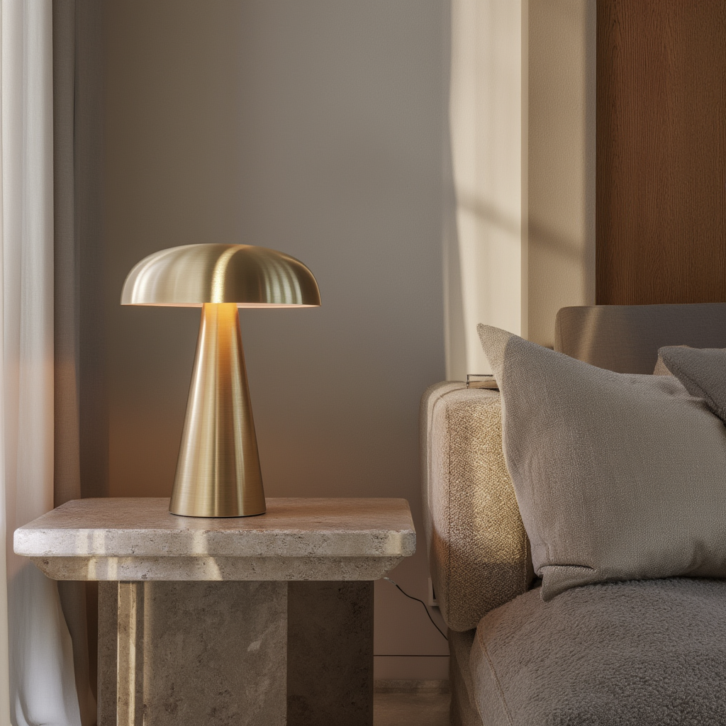 Lacuna | Lampe de Table en Métal avec Finition Soignée | Éclairage Ambiance pour Intérieur Contemporain 2