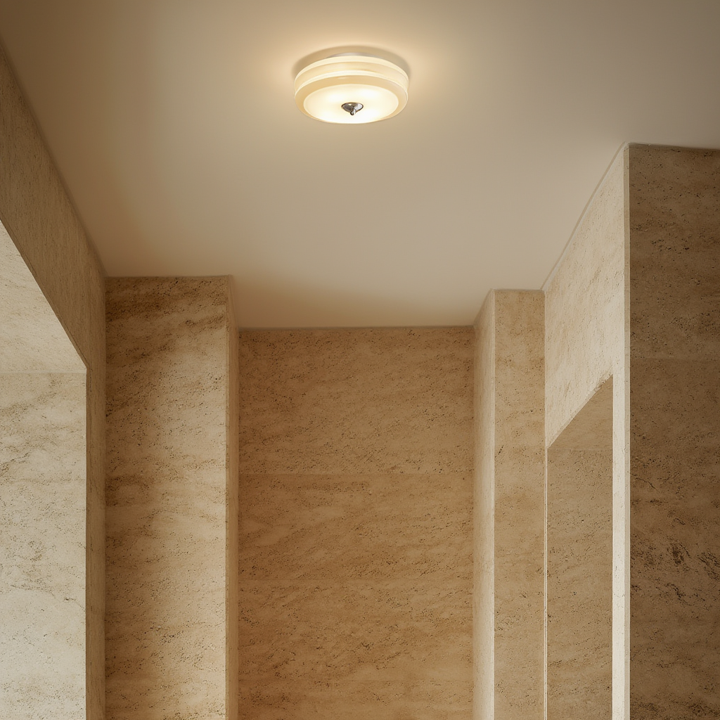 Luminaires Contemporains | Plafonnier LED Sculptural avec Finition Premium | Éclairage Doux pour Ambiance Chaleureuse 3