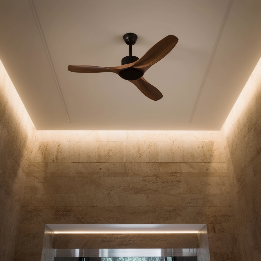 Ventilateur de plafond Veloria – étanche salle de bain – Lumsky