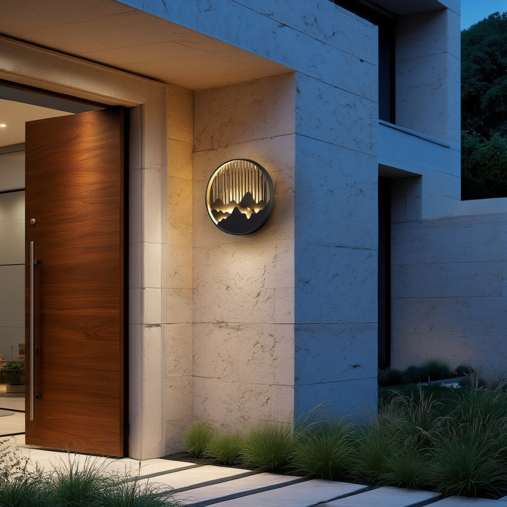 Lumen28 | Lampe LED d'Ambiance avec Design Sculptural | Éclairage Doux pour Extérieur 3