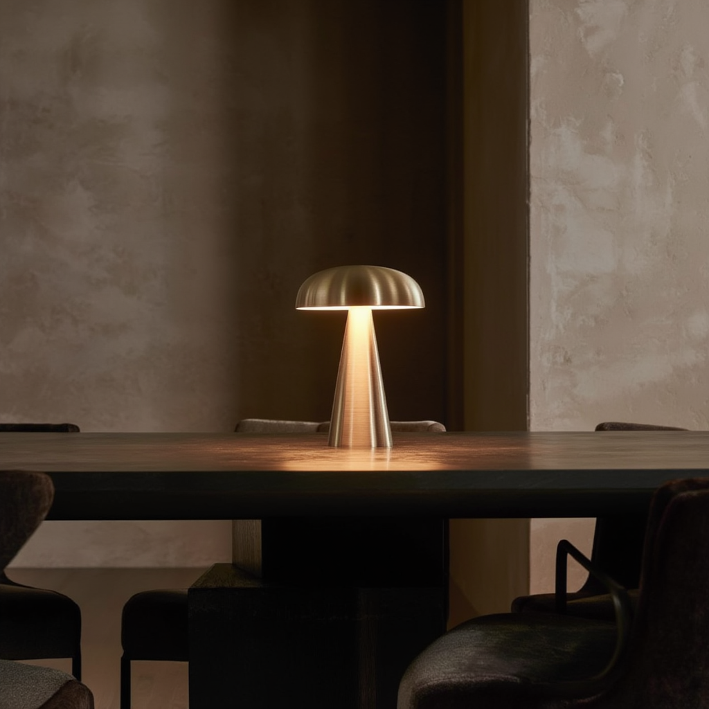 Lacuna | Lampe de Table en Métal avec Finition Soignée | Éclairage Ambiance pour Intérieur Contemporain 3