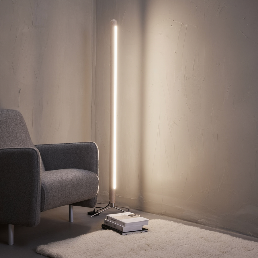 Lampadaire Mesa – LED bois et métal – Lumsky