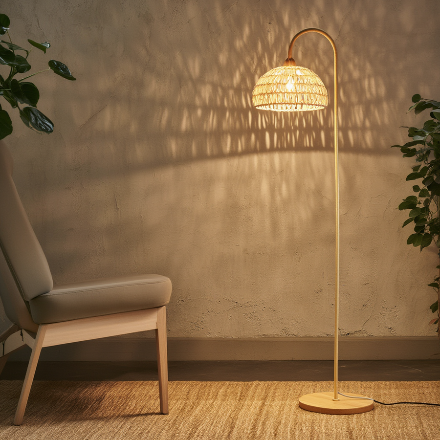 Lampadaire Tindra – LED, style minimaliste – Lumsky