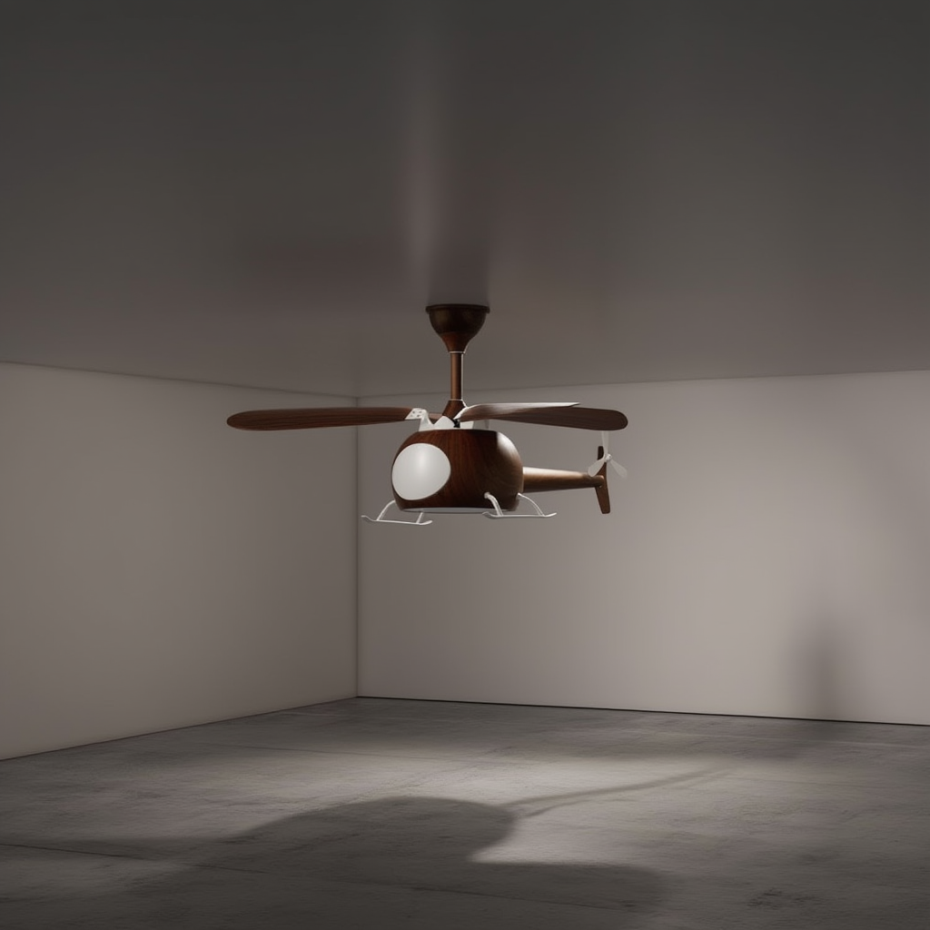 Ventilateur Plafond Élégant avec Éclairage LED Intégré | Ambiance Chaleureuse pour Intérieurs Modernes 3