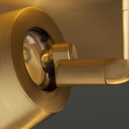 Prysm22 | Plafonnier LED Minimaliste avec Finition en Laiton | Éclairage Doux pour Ambiance Chaleureuse 3