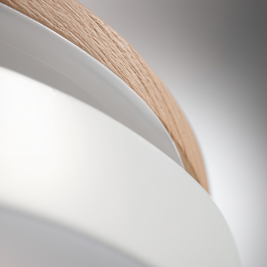 Prysm21 | Plafonnier LED avec Finition en Bois pour Ambiance Chaleureuse 3