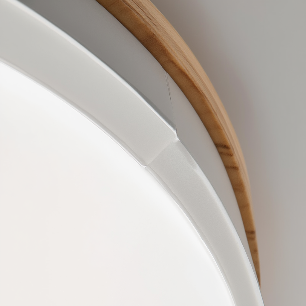 Prysm19 | Plafonnier LED avec Finition en Bois pour une Ambiance Chaleureuse 4