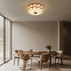 Luminaire Sculptural | Plafonnier en Verre avec Éclairage Ambiant Chaleureux 5