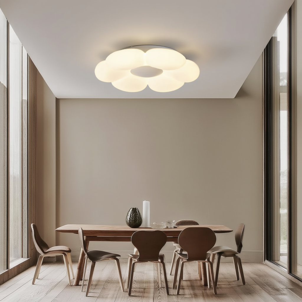 Prysm17 | Plafonnier LED avec Finition Mat et Lumière Douce | Éclairage Élégant pour Ambiance Chaleureuse 4