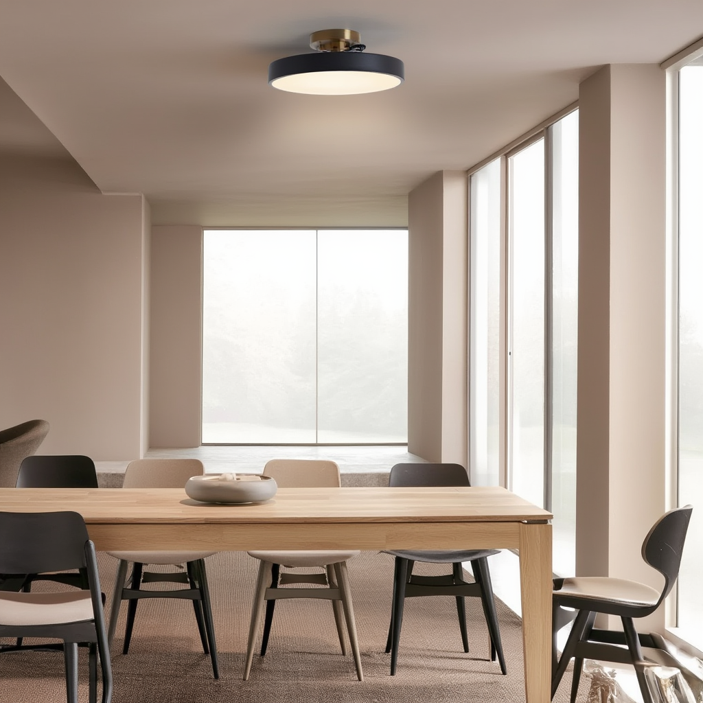 Eclairage LED Plafonnier Minimaliste avec Finition Premium pour Ambiance Chaleureuse 4