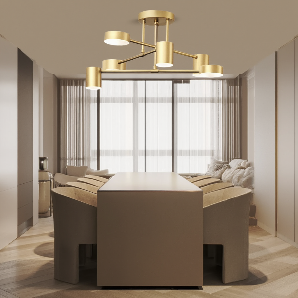 Prysm27 | Plafonnier LED avec Finition Élégante | Éclairage Ambiant pour Intérieur et Extérieur 4