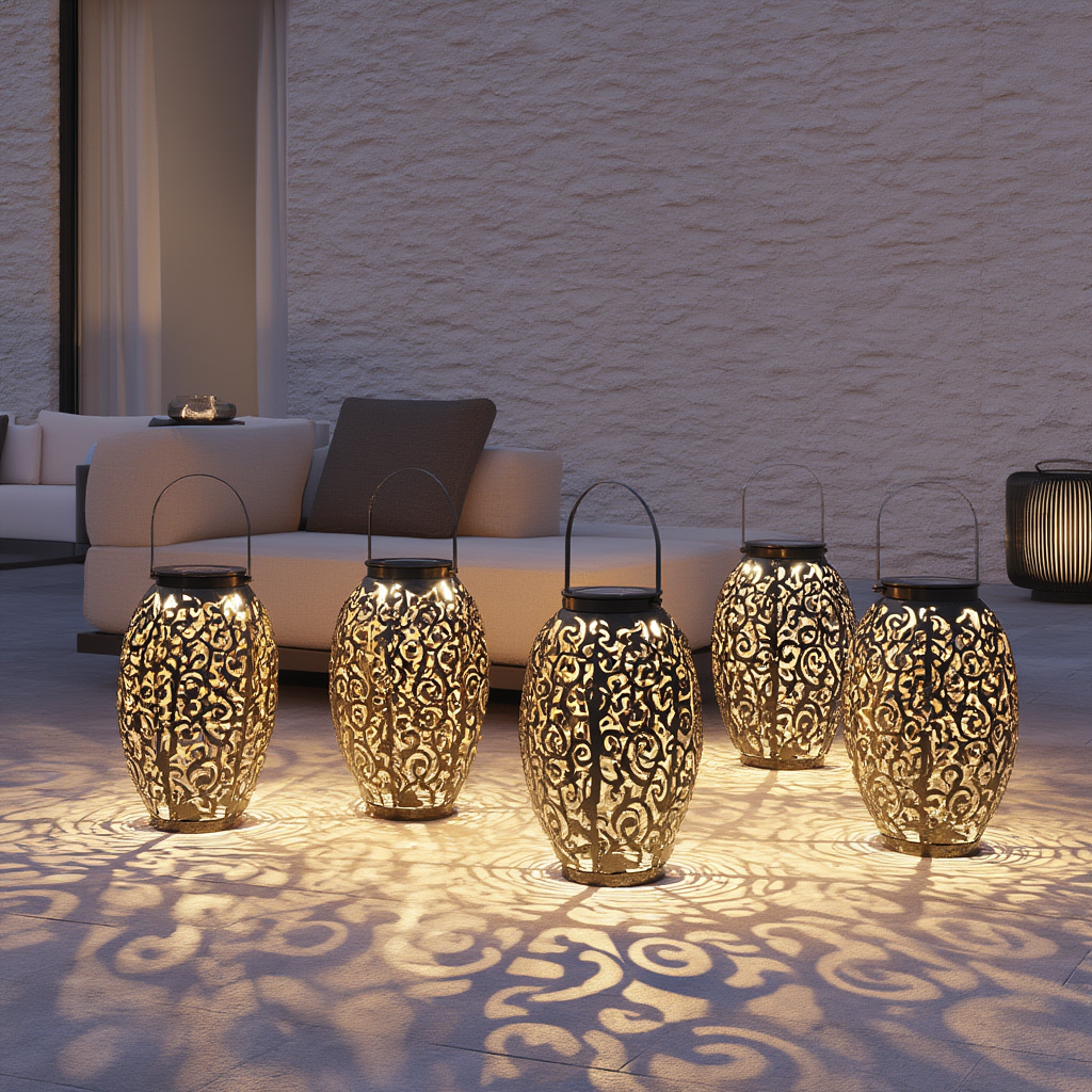 Lumen21 | Lanterne Solaire avec Design Épuré | Éclairage Ambiance pour Extérieur 5