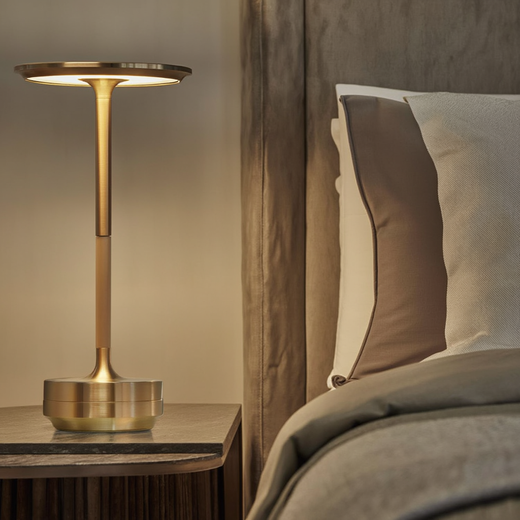 Lunetia | Lampe de Table en Aluminium avec Finition Soignée | Éclairage Ambiance pour Intérieur Contemporain 4