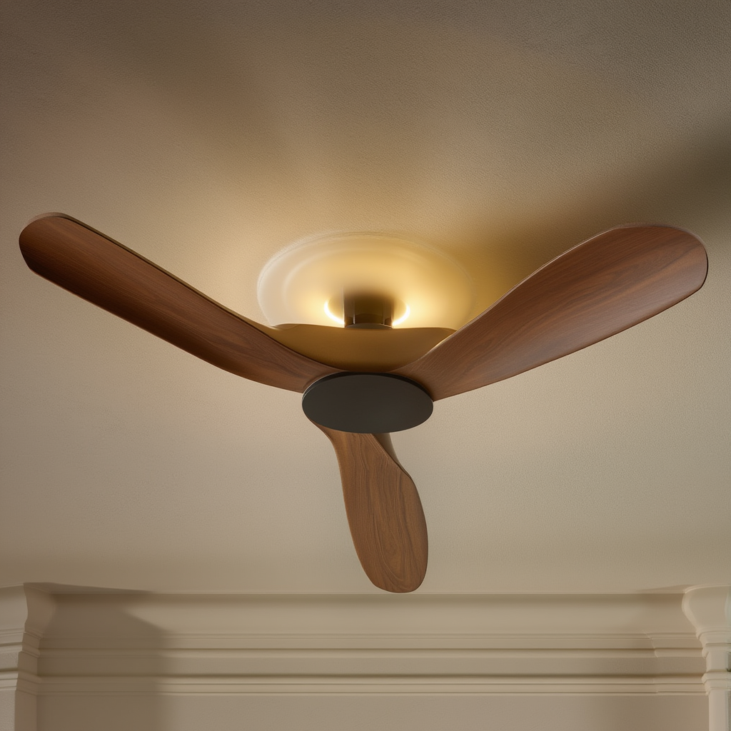 Ventilateur De Plafond Élégant Avec Éclairage Doux | Ambiance Chaleureuse Pour Intérieur 5