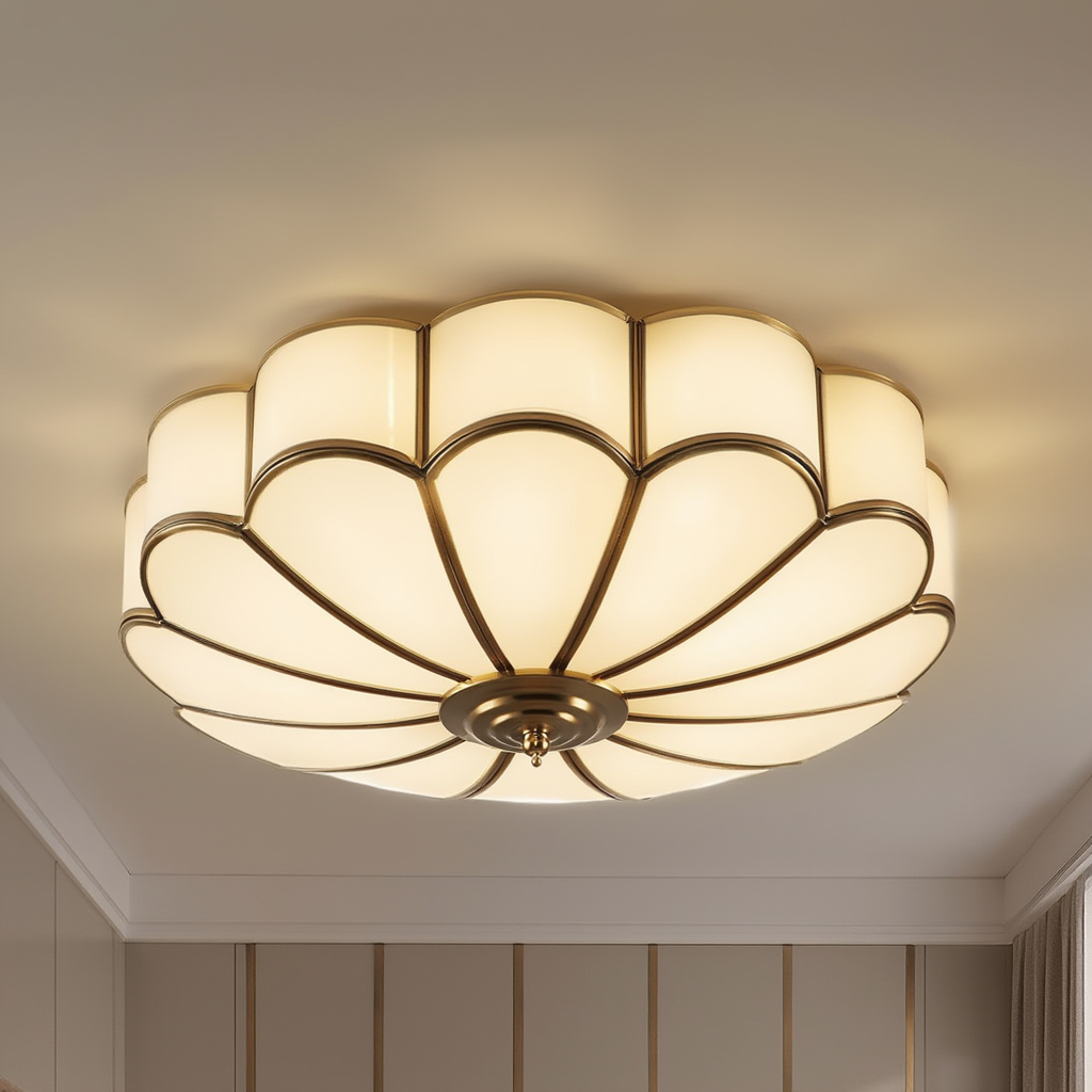 Luminaire Sculptural | Plafonnier en Verre avec Éclairage Ambiant Chaleureux 6