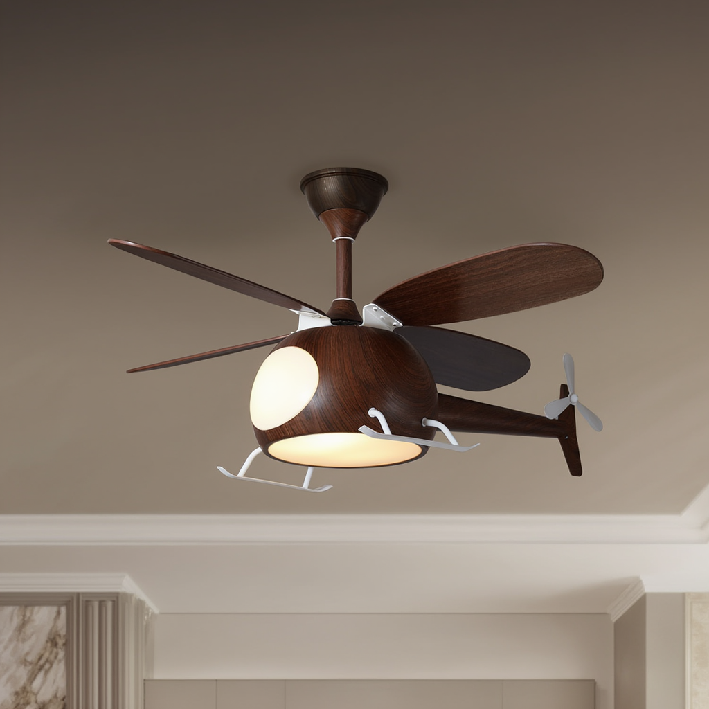 Ventilateur Plafond Élégant avec Éclairage LED Intégré | Ambiance Chaleureuse pour Intérieurs Modernes 6