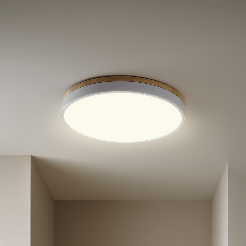 Prysm21 | Plafonnier LED avec Finition en Bois pour Ambiance Chaleureuse 5