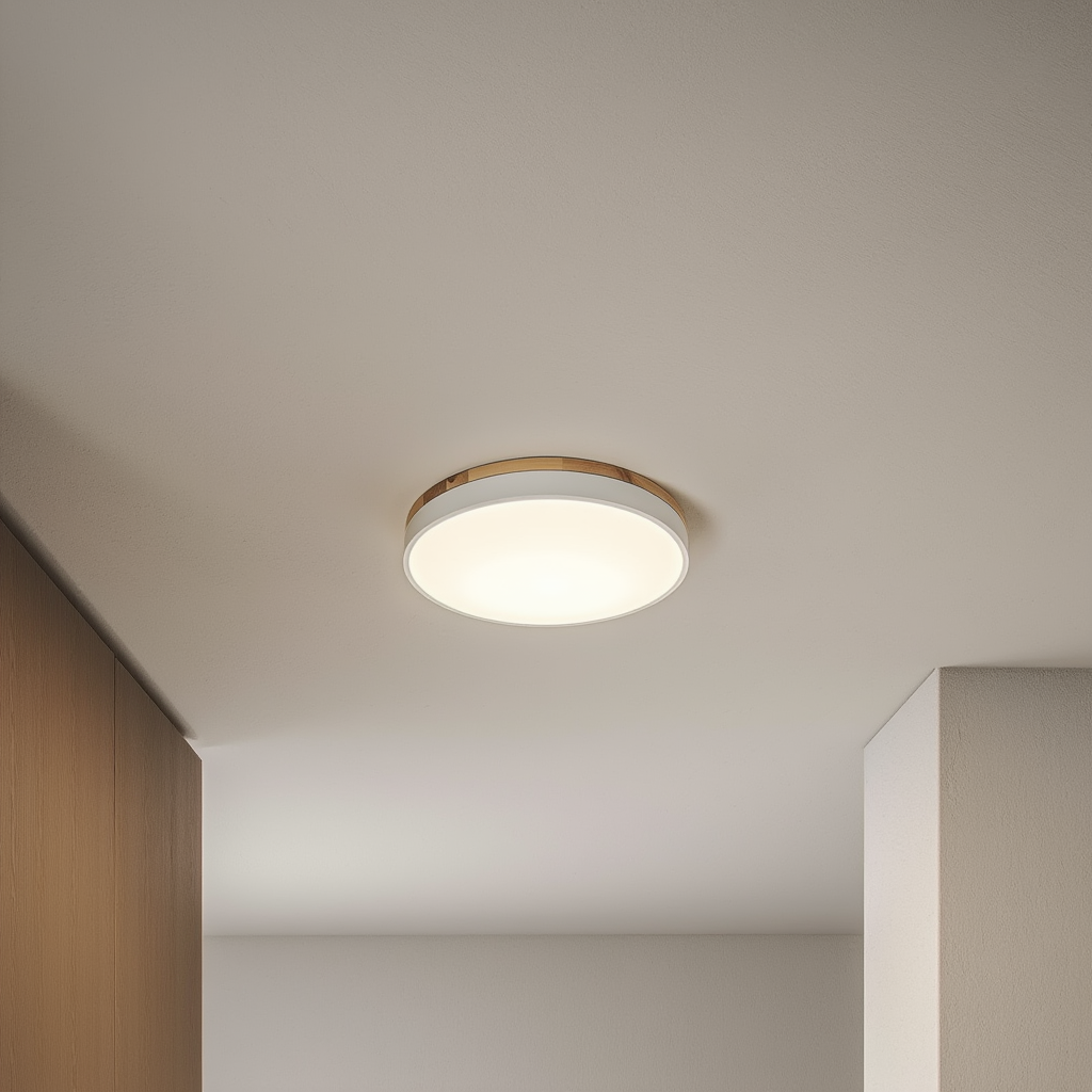 Prysm19 | Plafonnier LED avec Finition en Bois pour une Ambiance Chaleureuse 6
