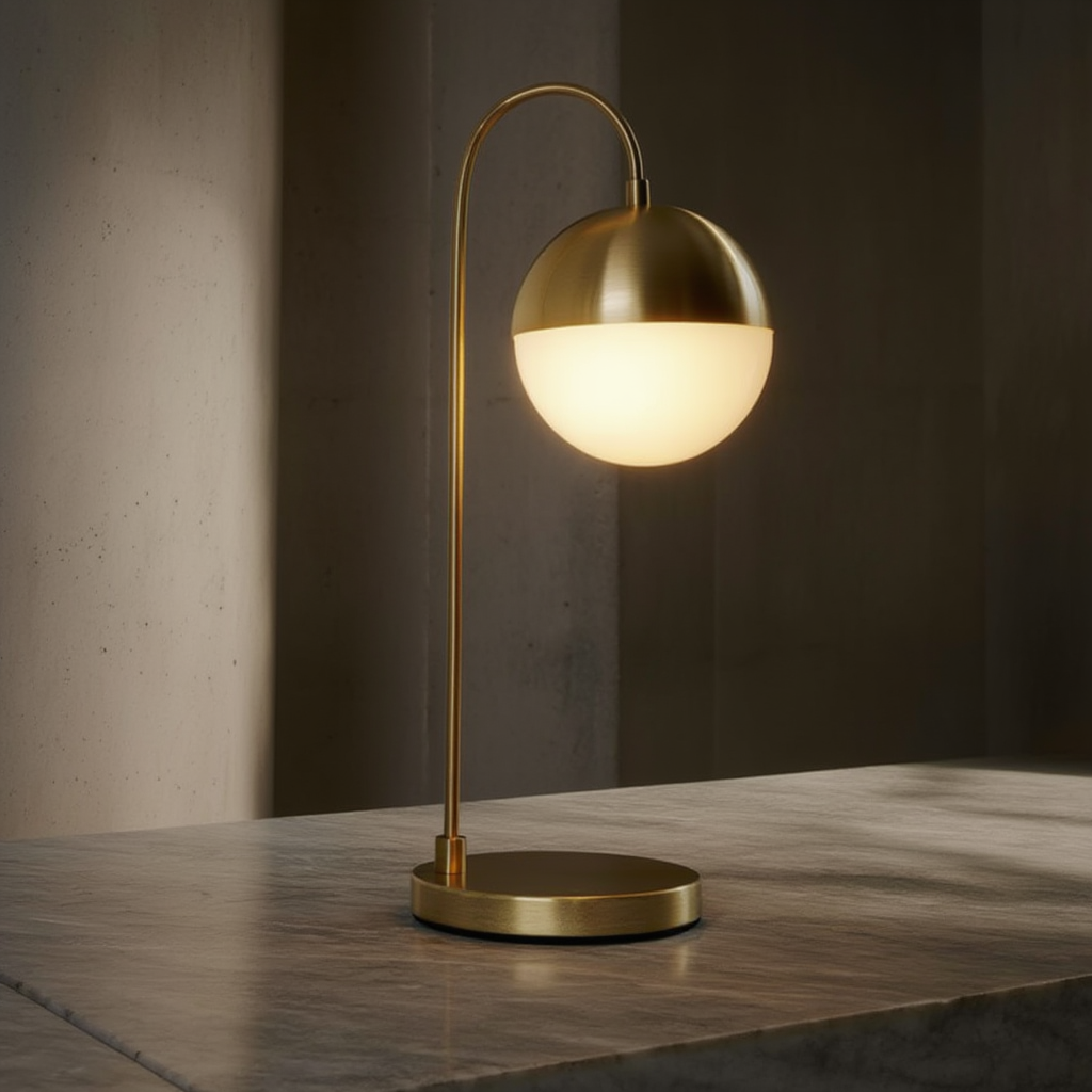Lunelle | Lampe de Table en Verre avec Finition Soignée | Éclairage Ambiant pour Intérieur Contemporain 5