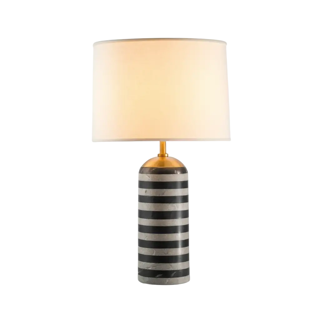 MarbleGlow | Élégante Lampe de Table en Marbre Moderne et Chic Lumsky