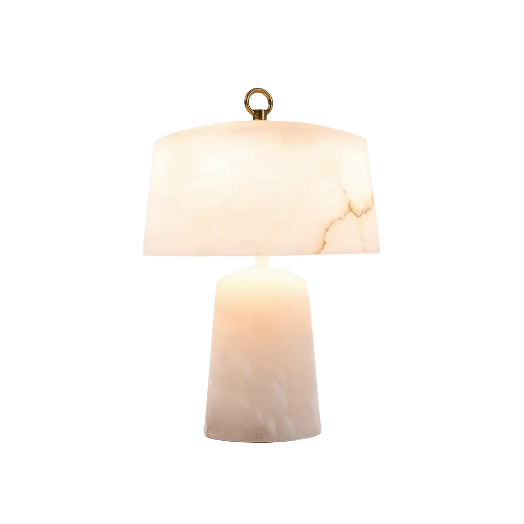 AlabasterGlow | Élégante Lampe de Table Moderne en Albâtre Lumsky