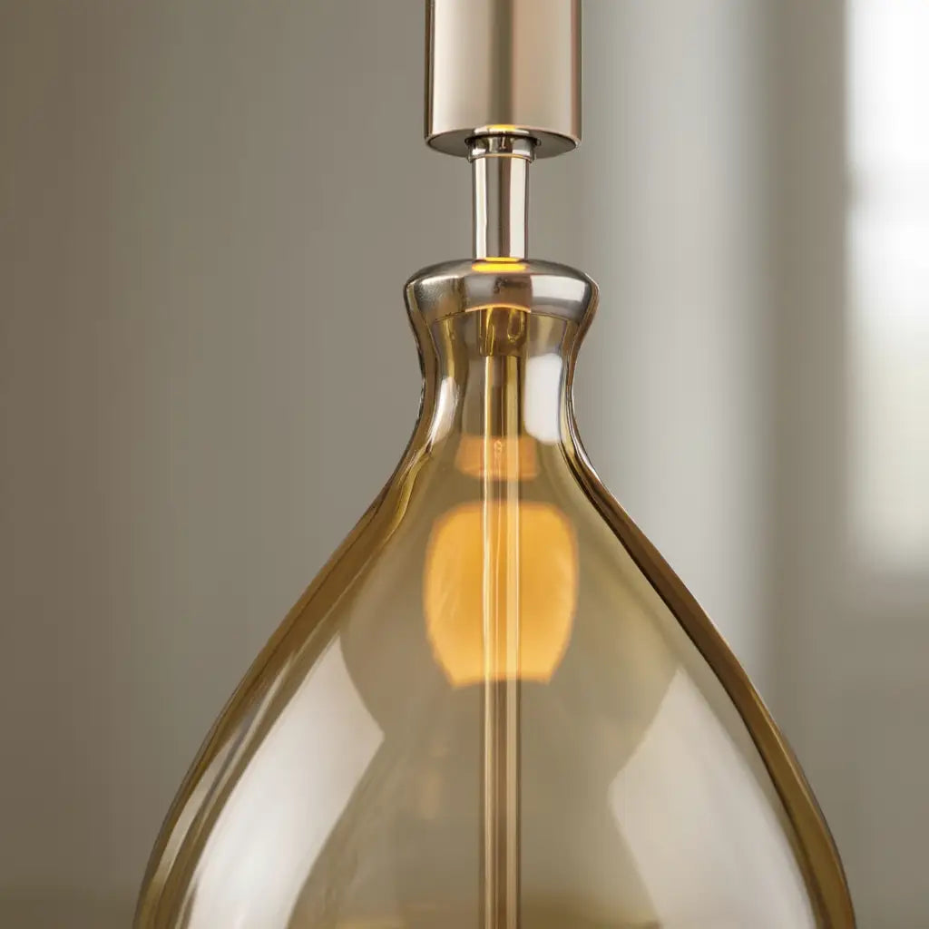 Luminara | Élégante Lampe de Table en Verre avec Abat-jour Tissu Lumsky