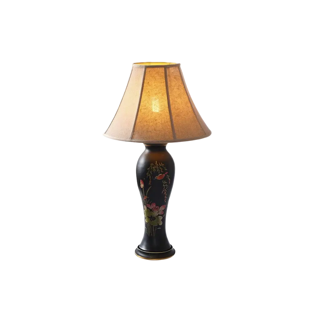 LotusGlow | Élégante Lampe de Table Sculpturale en Céramique Design Lumsky