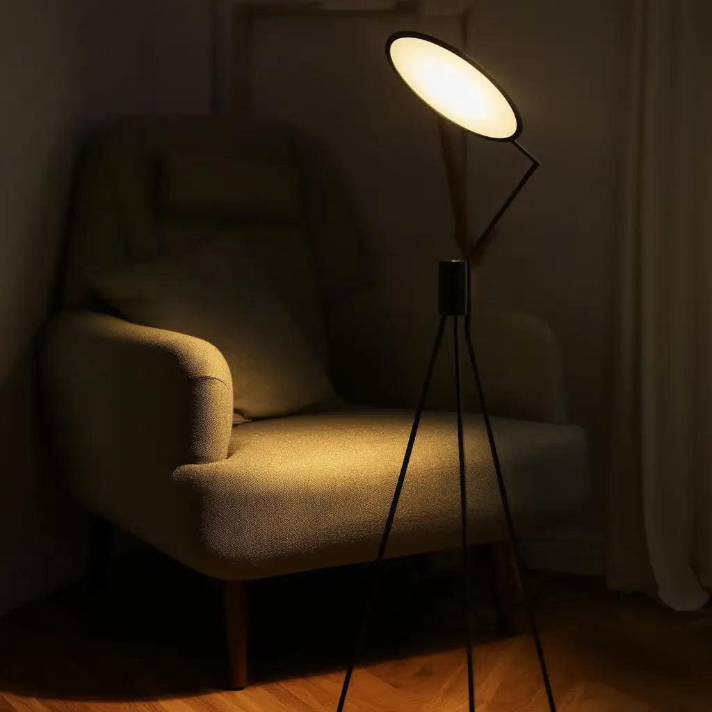 Luminara | Élégant Lampadaire Trépied LED Moderne Lumsky