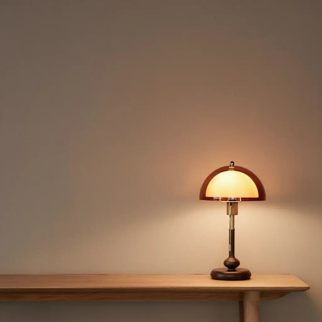 VintageLamp | Élégante Lampe de Table Rétro Chic en Acrylique et Fer Lumsky