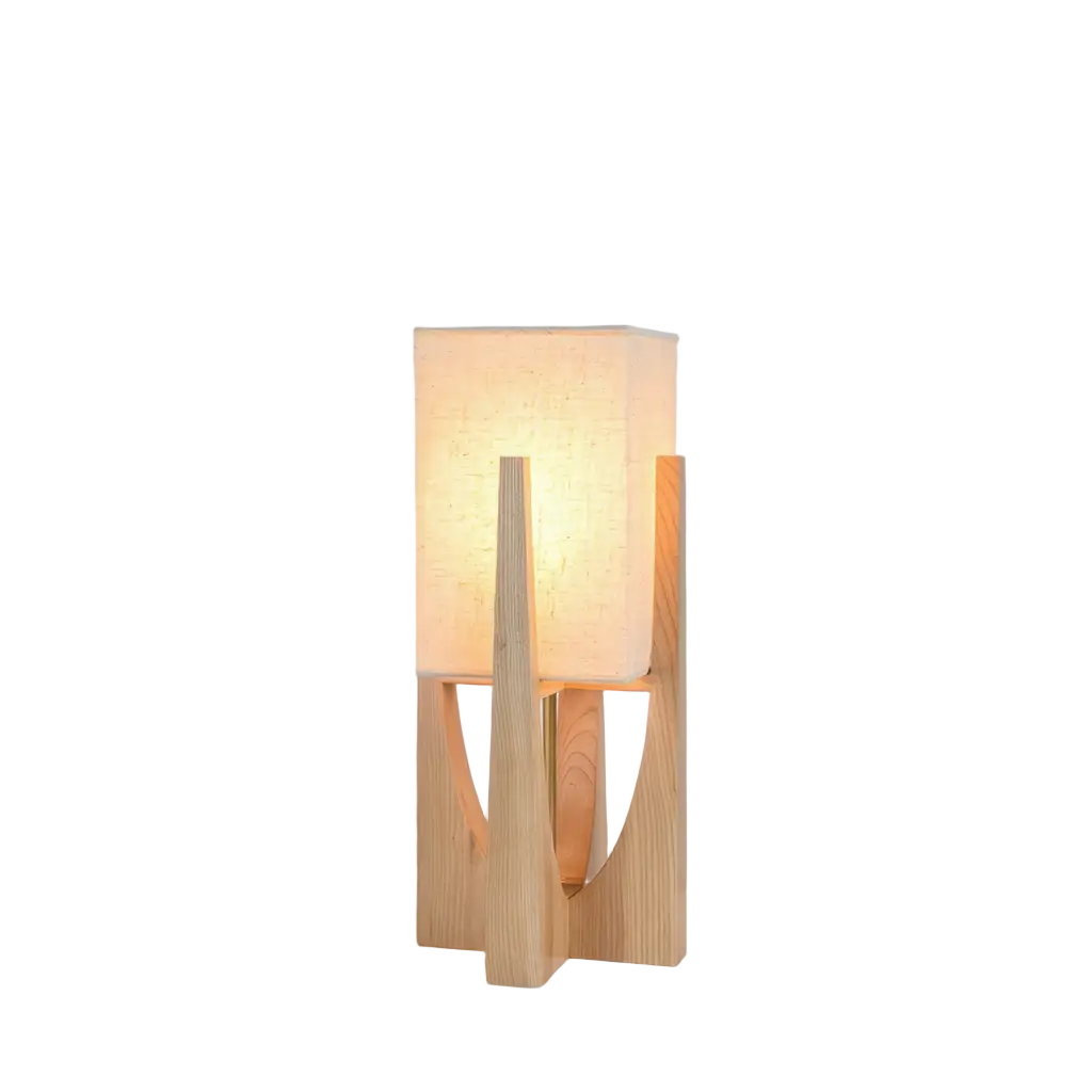 NoyerZen | Élégant Lampadaire Design en Bois Massif avec Éclairage LED Lumsky