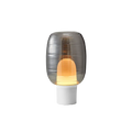 VerreLu | Élégante Lampe de Table Moderne en Verre et Métal Lumsky