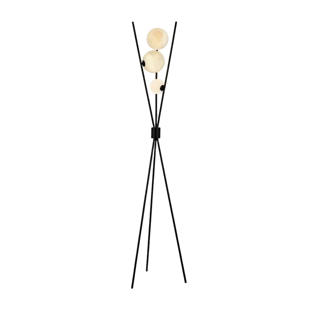 Lunaire | Élégant Lampadaire Design Sphérique avec Éclairage LED Lumsky
