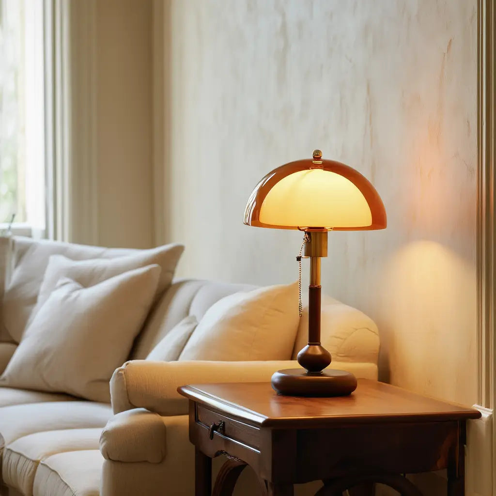VintageLamp | Élégante Lampe de Table Rétro Chic en Acrylique et Fer Lumsky